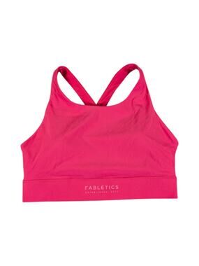 Fabletics NWT Hot Pink Cross Back Sports Bra M